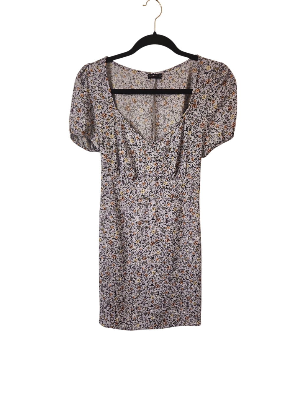 Cotton:On Peasant Sweetheart Babydoll Neckline PuffSleeve FloralDitsy Dress SP